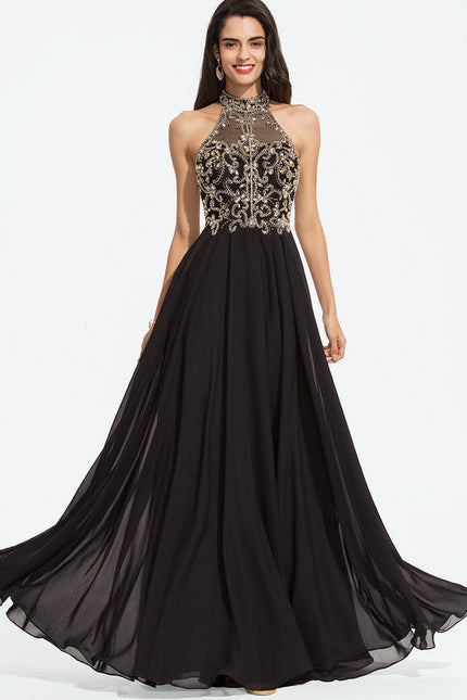 Robe De Bal Chic En Mousseline