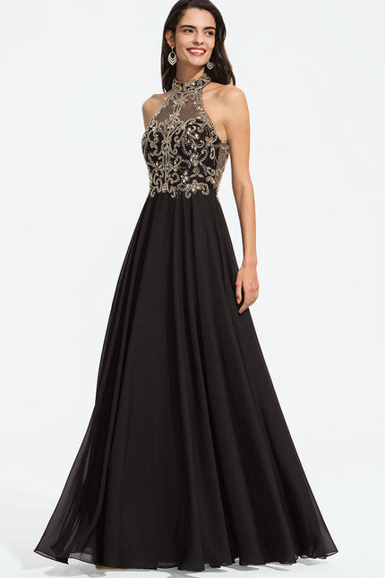 Robe De Bal Chic En Mousseline - gallery 5