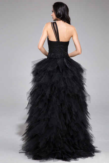 Robe De Bal Tulle Asymétrique Élégante - gallery 5