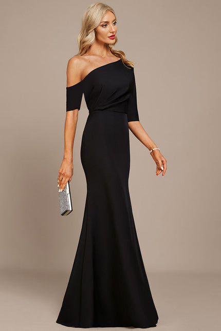 Robe Fourreau Chic Asymétrique Élégante - gallery 4