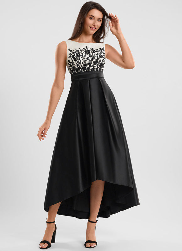 Robe De Bal Noire Élégante - gallery 3