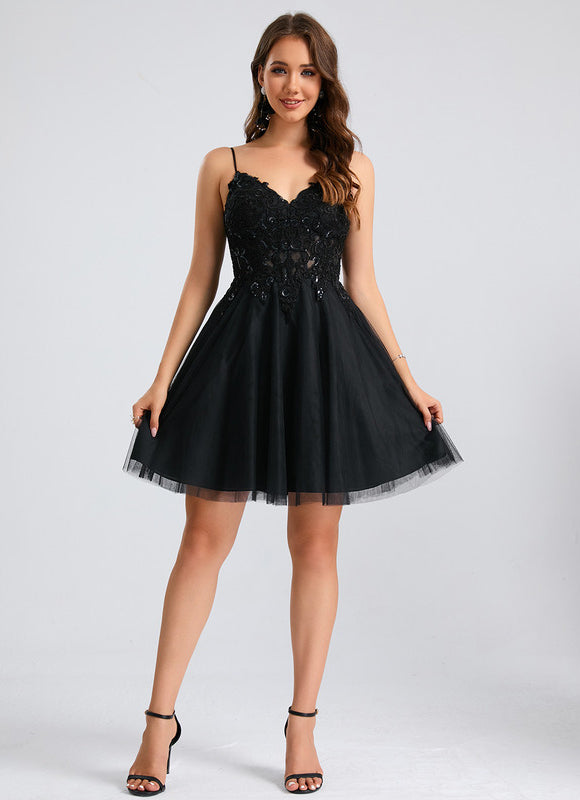 Robe De Bal Tulle Brodée Élégante - gallery 5