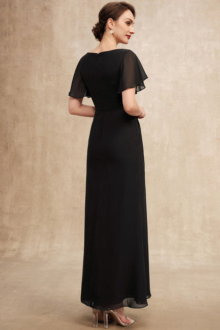 Robe Élégante Mousseline Avec Drapés - gallery 6