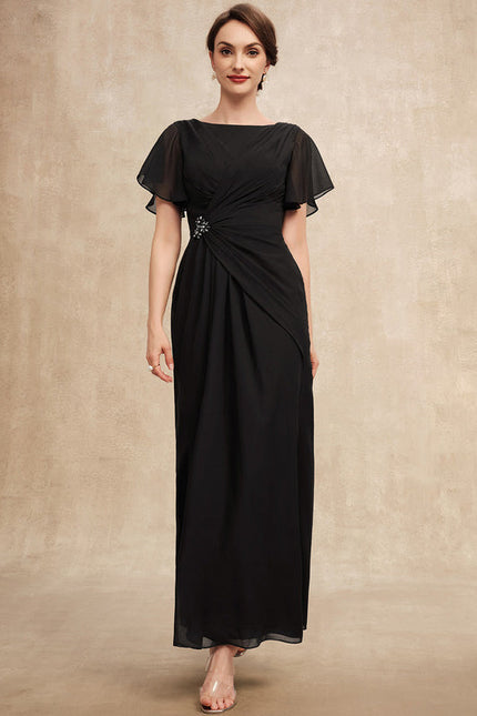 Robe Élégante Mousseline Avec Drapés - gallery 1