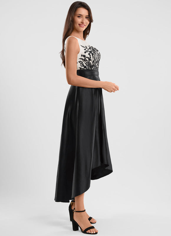 Robe De Bal Noire Élégante - gallery 1