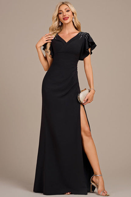 Robe Longue Fourreau Noire - gallery 2