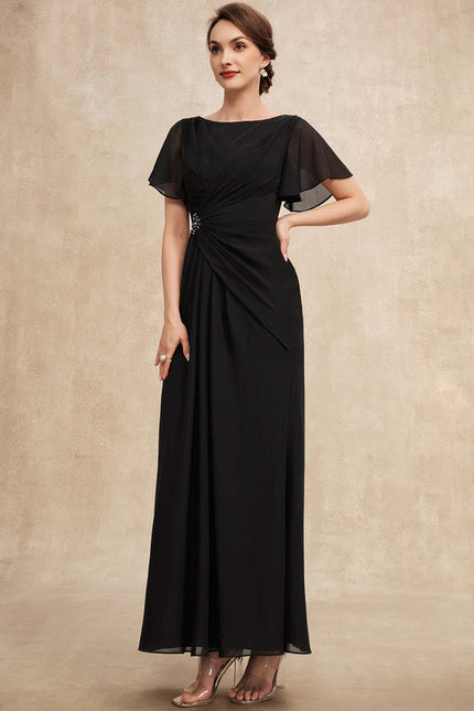 Robe Élégante Mousseline Avec Drapés - gallery 4