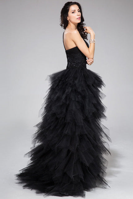Robe De Bal Tulle Asymétrique Élégante - gallery 3