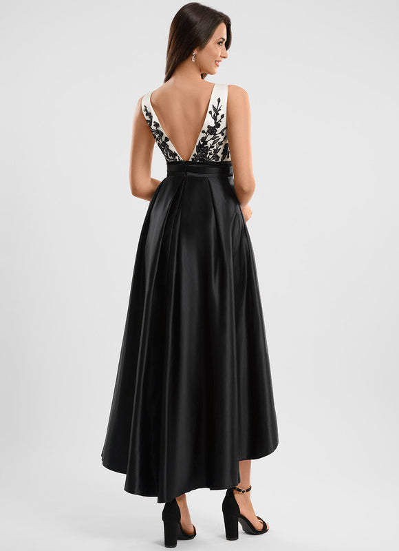 Robe De Bal Noire Élégante - gallery 4
