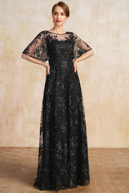 Robe Demoiselle D'Honneur Noire - gallery 3