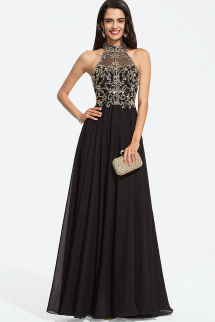 Robe De Bal Chic En Mousseline - gallery 4