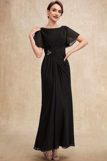 Robe Élégante Mousseline Avec Drapés - gallery 3