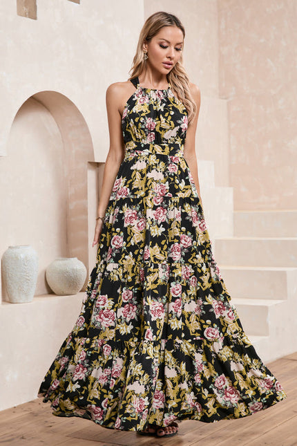 Robe Longue Noir Boheme - gallery 1