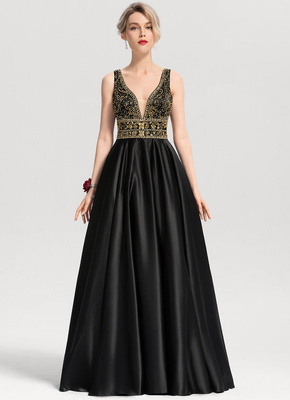 Robe De Bal Élégante À Sequins - gallery 1