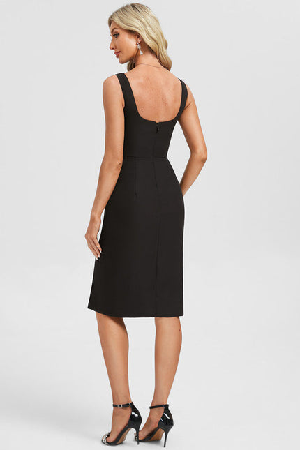 Robe Noire Croisée - gallery 6