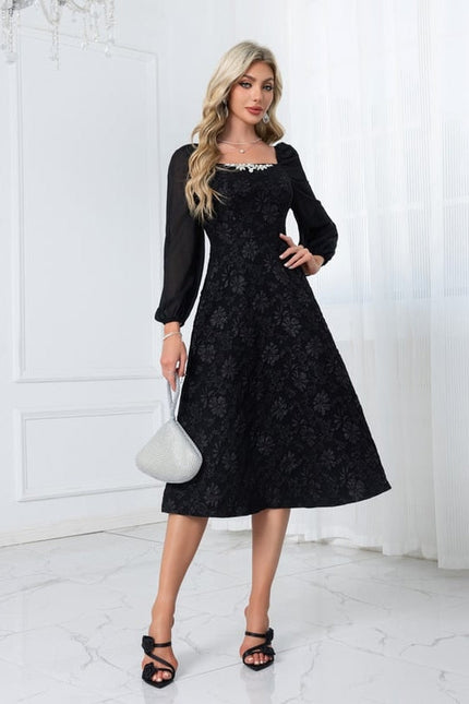 Robe Noire Chemise