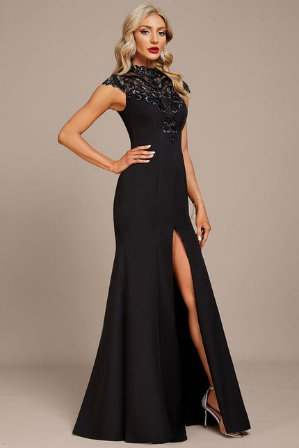 Robe Fourreau Élégante À Fente - gallery 6