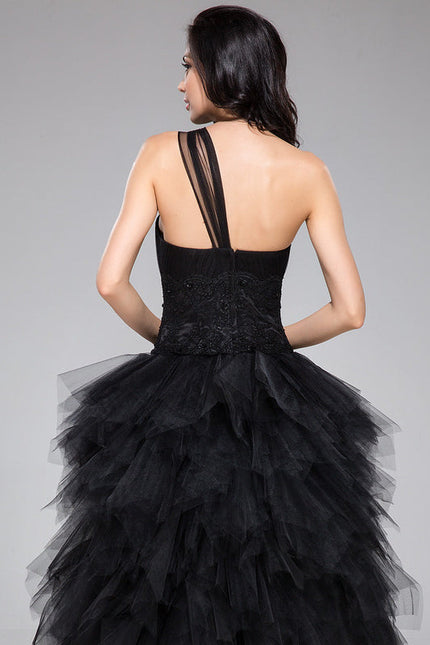 Robe De Bal Tulle Asymétrique Élégante - gallery 7