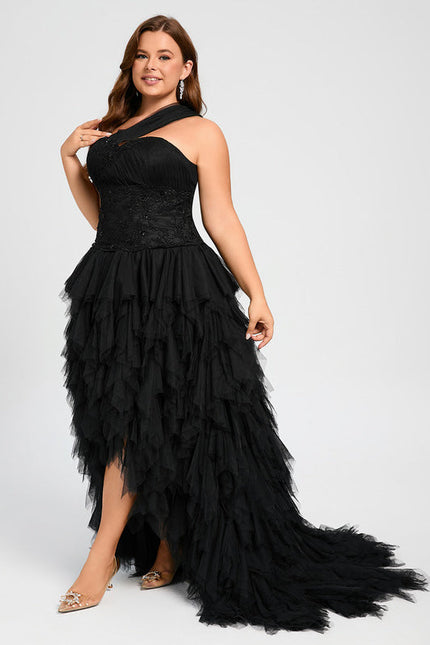 Robe De Bal Tulle Asymétrique Élégante - gallery 8