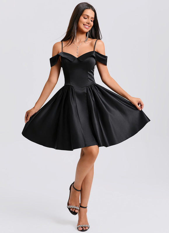 Robe Trapèze Noire - gallery 6