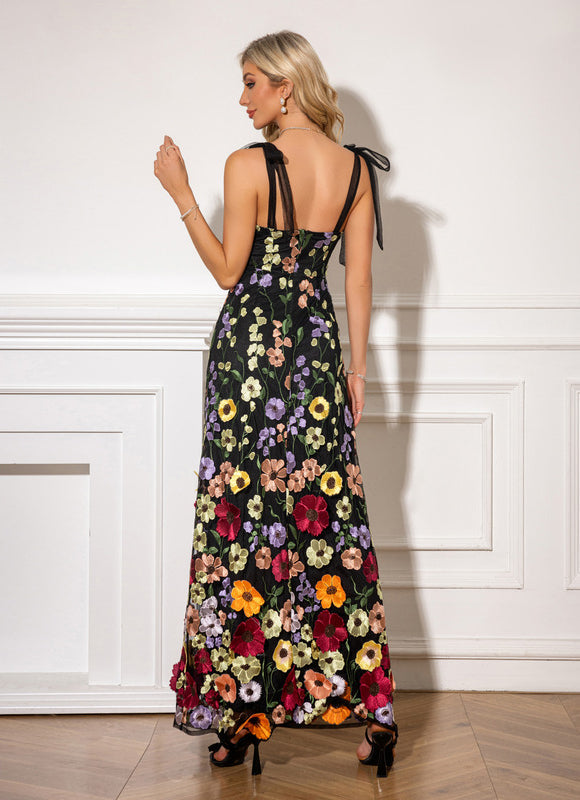 Robe Longue Petite Fleurs Chic - gallery 1