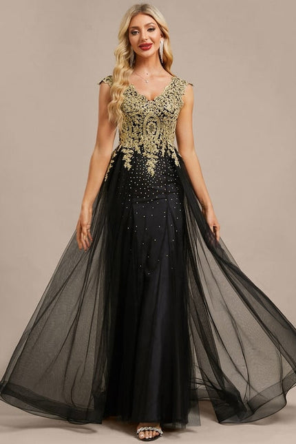 Robe Longue Noire A Bretelle