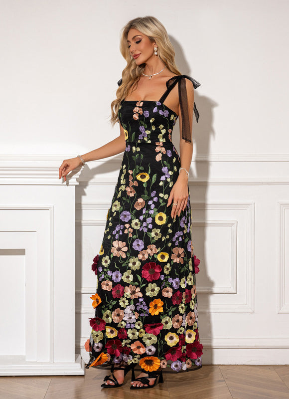 Robe Longue Petite Fleurs Chic - gallery 6