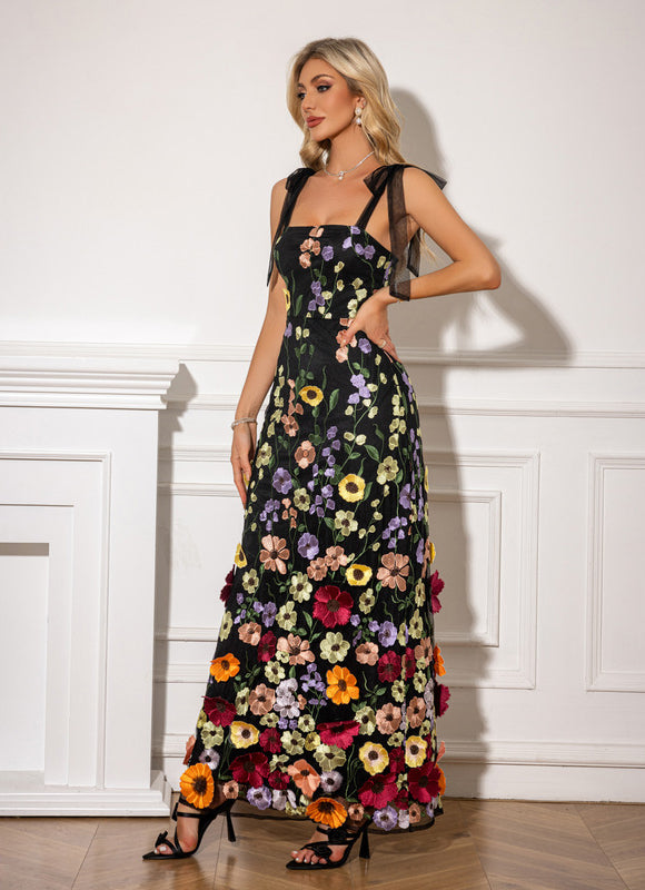 Robe Longue Petite Fleurs Chic - gallery 4