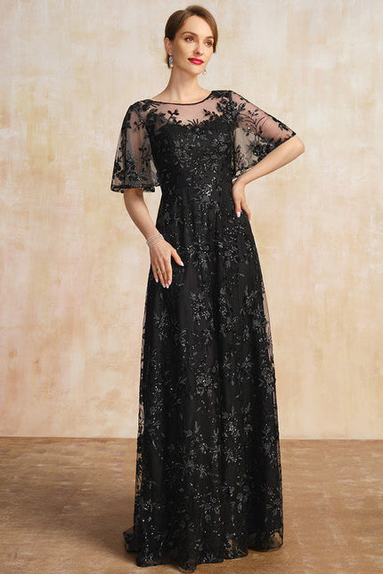 Robe Demoiselle D'Honneur Noire - gallery 1