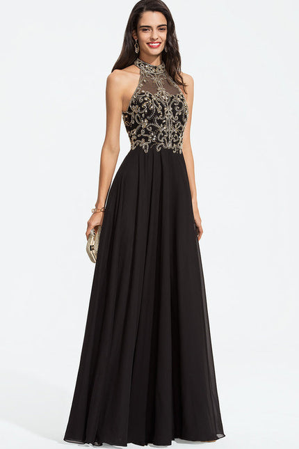 Robe De Bal Chic En Mousseline - gallery 3