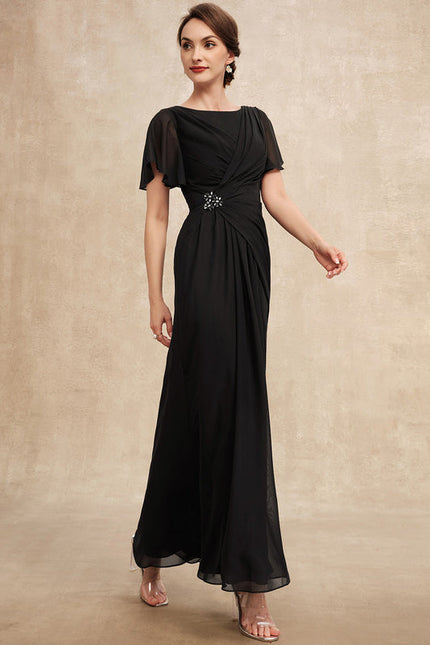 Robe Élégante Mousseline Avec Drapés