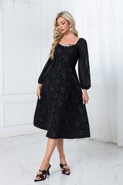 Robe Noire Chemise - gallery 5