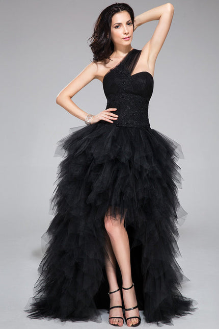 Robe De Bal Tulle Asymétrique Élégante