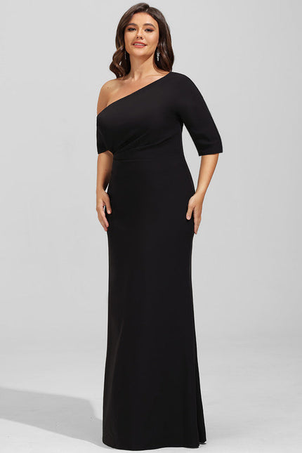 Robe Fourreau Chic Asymétrique Élégante - gallery 7