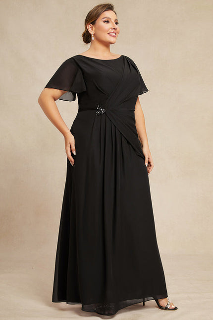 Robe Élégante Mousseline Avec Drapés - gallery 8