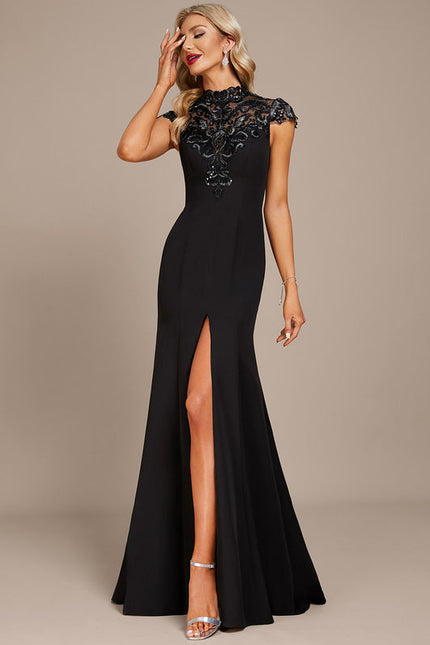 Robe Fourreau Élégante À Fente - gallery 4