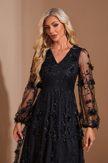 Robe Noire En Voile - gallery 3
