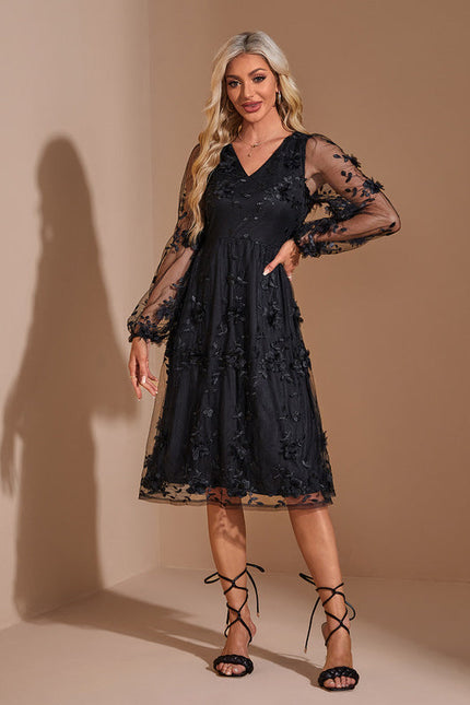 Robe Noire En Voile - gallery 5