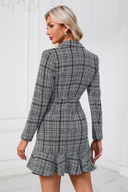 Robe Chemise Rayée Noir Et Blanc - gallery 5