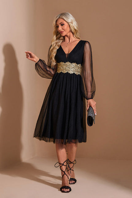 Robe Noire En Voile - gallery 3