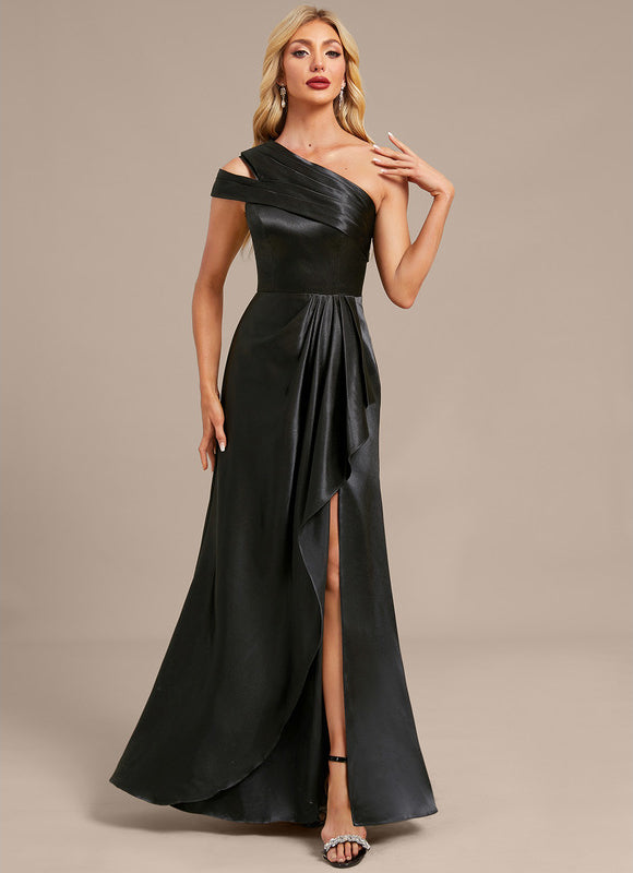 Robe Noire Epaule Dénudée - gallery 2