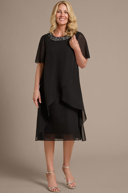 Robe Trapèze Noire Luxe - gallery 3