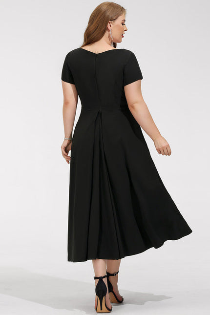 Robe Trapèze Chic Col V. - gallery 9