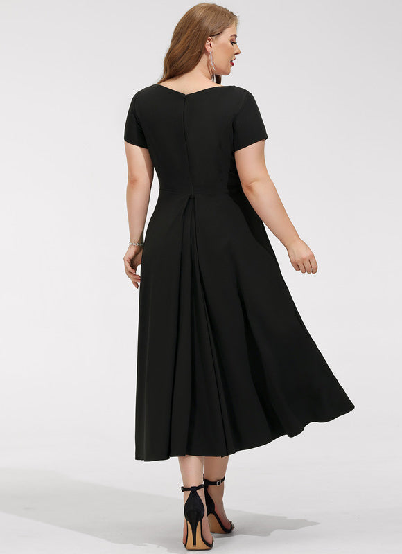 Robe Trapèze Chic Col V. - gallery 9