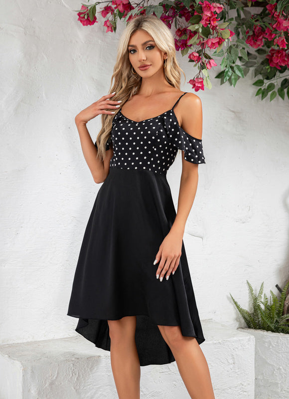 Robe Noire À Pois