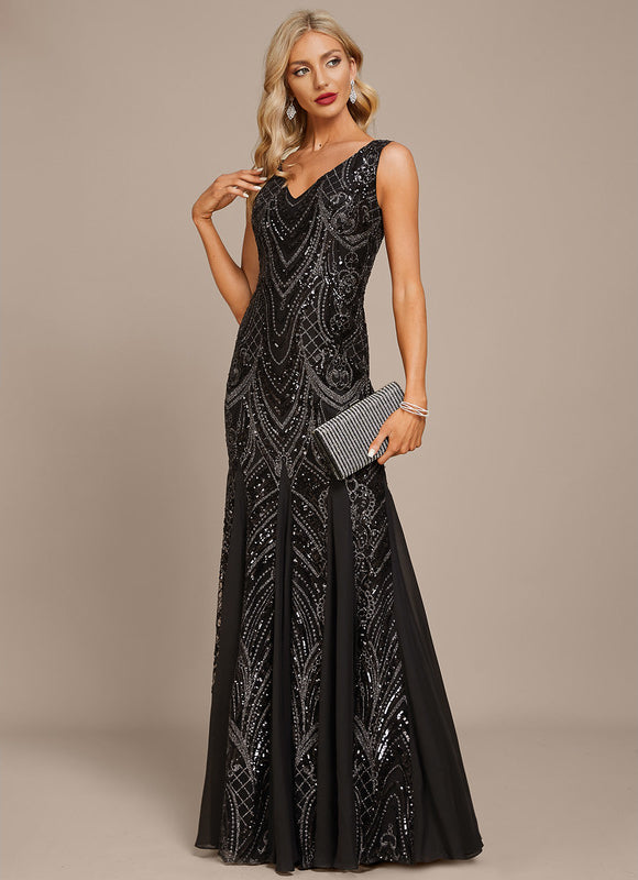 Robe Sirène Glamour À Sequins