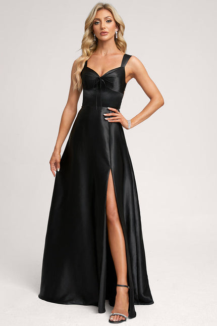 Robe Longue Noire Sans Manche - gallery 6