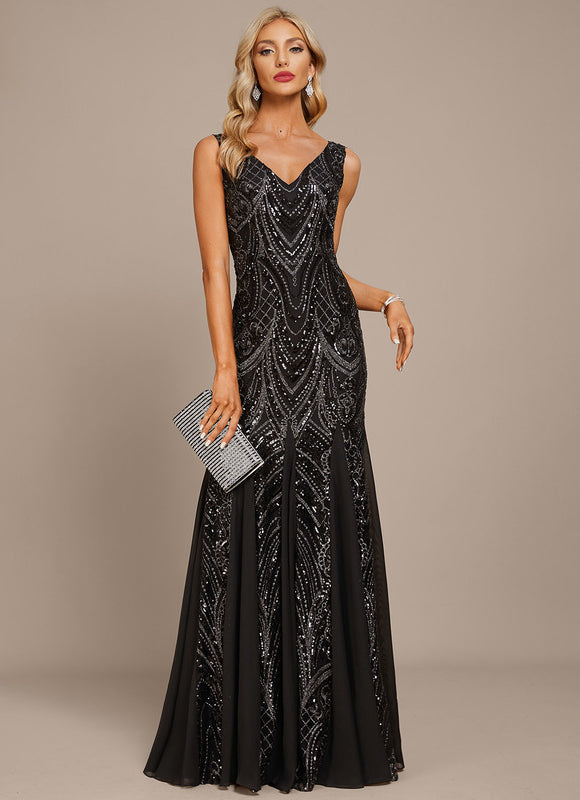 Robe Sirène Glamour À Sequins - gallery 3