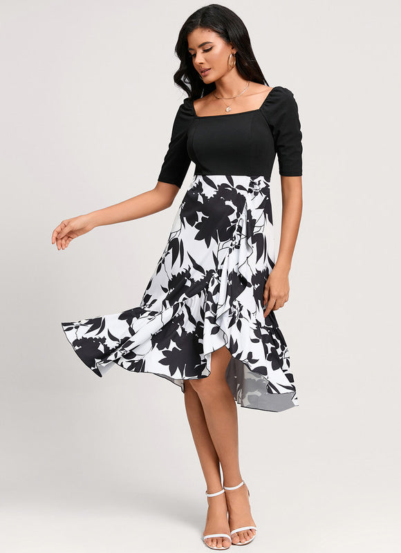 Robe Bicolore Noire Et Blanche - gallery 2