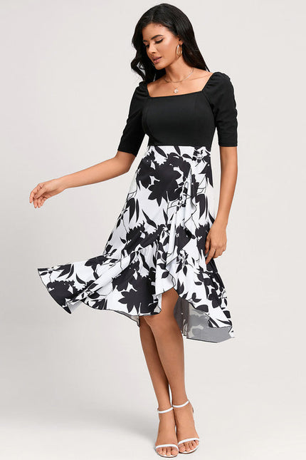 Robe Bicolore Noire Et Blanche - gallery 2